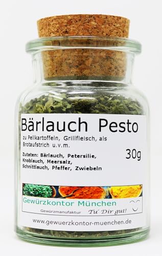 Bärlauch Pesto Gewürzmischung 30g im Glas Gewürzkontor München von Gewürzkontor München Tu´ Dir gut!