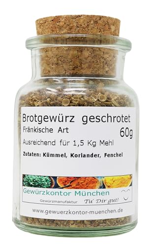 Brotbackmischung Brotgewürz geschrotet fränkische Art 50g Glas Gewürzkontor München Brotbackmischung Brotgewürz geschrotet fränkische Art 50g Glas Gewürzkontor München von Gewürzkontor München Tu´ Dir gut!