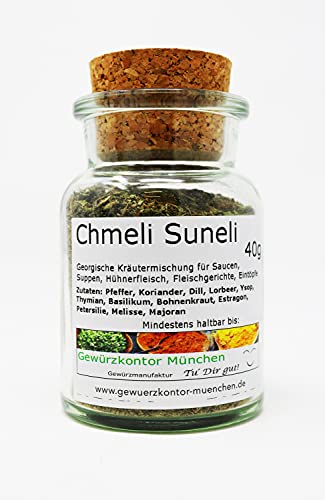 Chmeli Suneli, georgische Kräutermischung 40g im Glas Gewürzkontor München von Gewürzkontor München Tu´ Dir gut!