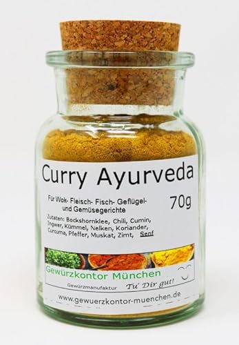 Curry Ayurveda 70g im Glas Gewürzkontor München von Gewürzkontor München Tu´ Dir gut!