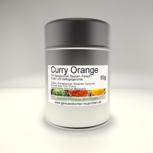 Curry Orange 50g im Streuer von Gewürzkontor München Tu´ Dir gut!