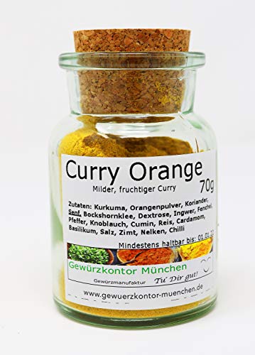 Curry Orange 70g im Glas Gewürzkontor München von Gewürzkontor München Tu´ Dir gut!