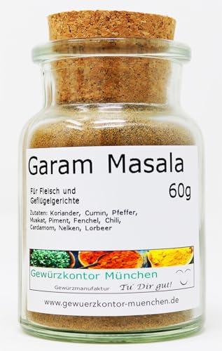 Garam Masala Gewürzmischung 60g Glas Gewürzkontor München von Gewürzkontor München Tu´ Dir gut!