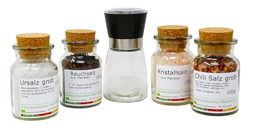 Gourmet Salz Geschenkset im Glas mit Salzmühle Gewürzkontor München Gourmet Salz Geschenkset im Glas mit Salzmühle Gewürzkontor München von Gewürzkontor München Tu´ Dir gut!