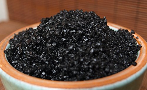 Hawaii Salz Schwarz, Black Lava Salz Größe 1000g im Beutel von Gewürzkontor München Tu´ Dir gut!