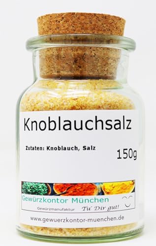 Knoblauchsalz Gewürzmischung 150g im Glas Gewürzkontor München Knoblauchsalz Gewürzmischung 150g im Glas Gewürzkontor München von Gewürzkontor München Tu´ Dir gut!