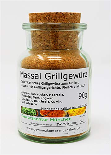 Masai, Massai Grillgewürz 90g im Glas Gewürzkontor München von Gewürzkontor München Tu´ Dir gut!