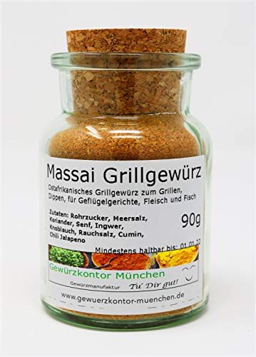 Masai, Massai Grillgewürz 90g im Glas Gewürzkontor München Masai, Massai Grillgewürz 90g im Glas Gewürzkontor München von Gewürzkontor München Tu´ Dir gut!