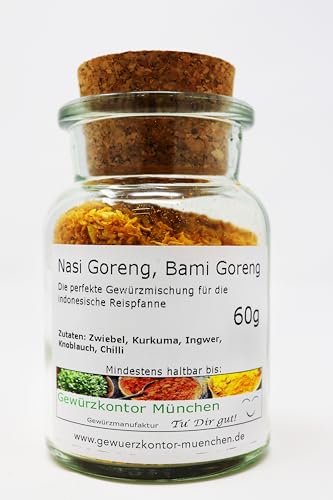 Nasi Goreng, Bami Goreng Gewürz 60g im Glas Gewürzkontor München Nasi Goreng, Bami Goreng Gewürz 60g im Glas Gewürzkontor München von Gewürzkontor München Tu´ Dir gut!