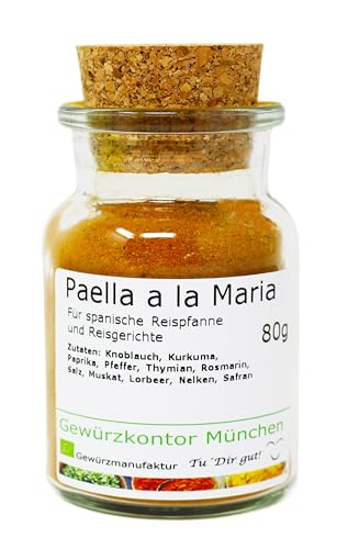 Paella Reisgewürz 80g Glas Gewürzkontor München von Gewürzkontor München Tu´ Dir gut!