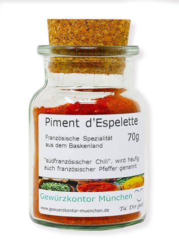 Piment d´espelette 70g im Glas Gewürzkontor München von Gewürzkontor München Tu´ Dir gut!