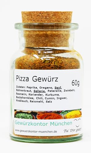Pizzagewürz Saucengewürz 60g im Glas Gewürzkontor München von Gewürzkontor München Tu´ Dir gut!
