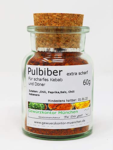 Pul Biber mit Chili Habanero 60g im Glas Gewürzkontor München Pul Biber mit Chili Habanero 60g im Glas Gewürzkontor München von Gewürzkontor München Tu´ Dir gut!