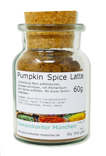 Pumpkin Spice Latte 60g im Glas Gewürzkontor München von Gewürzkontor München Tu´ Dir gut!