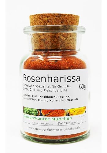 Rosen Harissa Rosenharissa 60g im Glas Gewürzkontor München Rosen Harissa Rosenharissa 60g im Glas Gewürzkontor München von Gewürzkontor München Tu´ Dir gut!