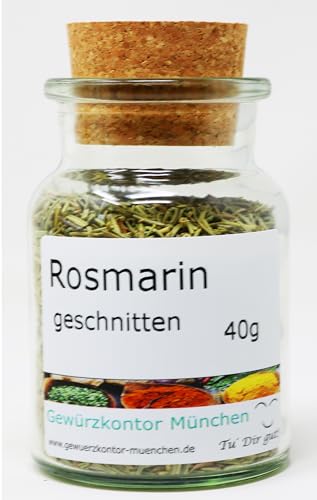 Rosmarin geschnitten 40g im Glas Gewürzkontor München von Gewürzkontor München Tu´ Dir gut!