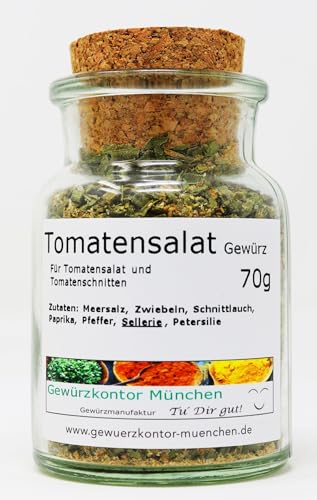 Tomatensalat Gewürzmischung 70g im Glas Gewürzkontor München von Gewürzkontor München Tu´ Dir gut!