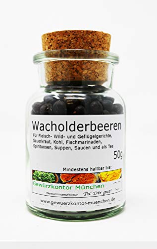 Wacholderbeeren 50g im Glas Gewürzkontor München von Gewürzkontor München Tu´ Dir gut!