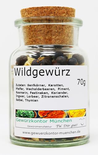 Wild Gewürzmischung ganz 70g Glas Gewürzkontor München von Gewürzkontor München Tu´ Dir gut!