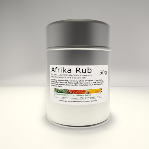 African Rub 50g im praktischen Streuer von Gewürzkontor München Tu´ Dir gut!