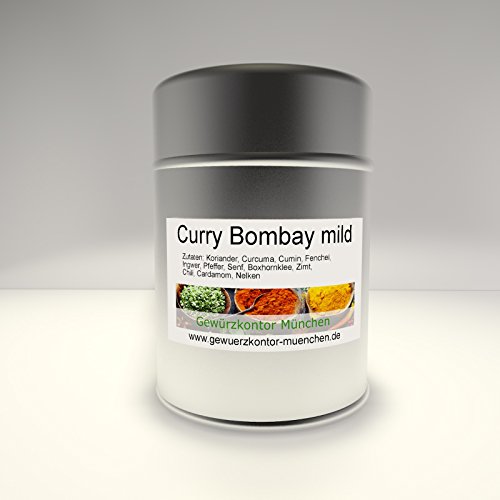 Curry Bombay mild 50g im praktischen Streuer von Gewürzkontor München Tu´ Dir gut!