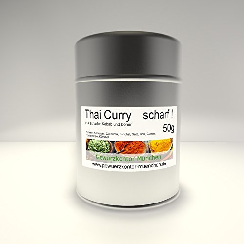Thai Curry scharf 50g im Streuer von Gewürzkontor München Tu´ Dir gut!