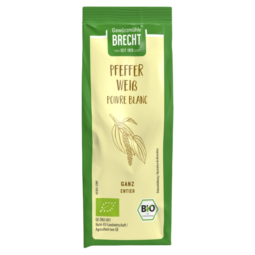 Bio Pfeffer weiß ganz Bio Pfeffer weiß ganz von Gewürzmühle Brecht