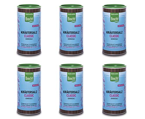 Brecht Gewürzmühle Kräutersalz classic Nachfülldose, bio 6x500g von Gewürzmühle Brecht