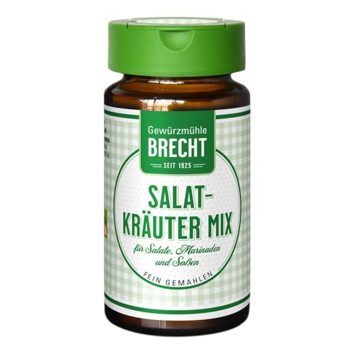 Brecht Gewürzzubereitung, Salatkräuter Mix,Glas, 30g (6x30g, 180, gramm) von Gewürzmühle Brecht