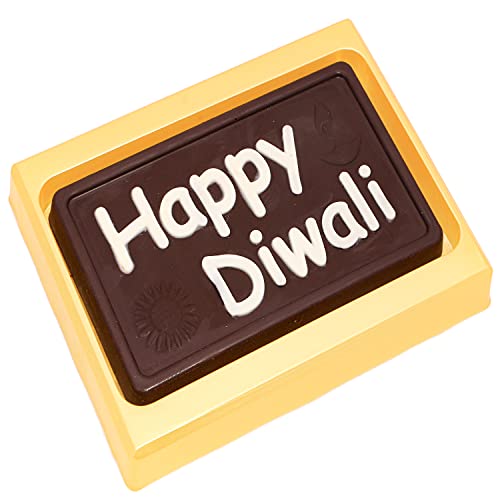 Diwali Chocolates- "Happy Diwali" Message Chocolate Bar Big von Ghasitaram Gifts