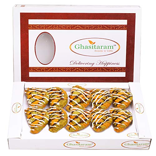 Ghasitaram Gift Holi Sweets, Holi Gifts, Holi Hamper Designer Gujiya 400 GMS |Gift for Diwali,Holi,Rakhi,Valentine,Christmas,Birthday,Anniversary,Her,Him| Ghasitaram Gift Holi Sweets, Holi Gifts, Holi Hamper Designer Gujiya 400 GMS |Gift for Diwali,Holi,Rakhi,Valentine,Christmas,Birthday,Anniversary,Her,Him| von Ghasitaram Gifts