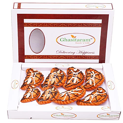 Ghasitaram Gift Holi Sweets, Holi Gifts, Holi Hamper Orange Flavoured Gujiya 200 GMS |Gift for Diwali,Holi,Rakhi,Valentine,Christmas,Birthday,Anniversary,Her,Him| von Ghasitaram Gifts