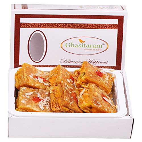 Ghasitaram Gift Holi Sweets, Holi Gifts, Holi Hamper Puffed Dryfruit Pastry Bites 200 GMS |Gift for Diwali,Holi,Rakhi,Valentine,Christmas,Birthday,Anniversary,Her,Him| Ghasitaram Gift Holi Sweets, Holi Gifts, Holi Hamper Puffed Dryfruit Pastry Bites 200 GMS |Gift for Diwali,Holi,Rakhi,Valentine,Christmas,Birthday,Anniversary,Her,Him| von Ghasitaram Gifts