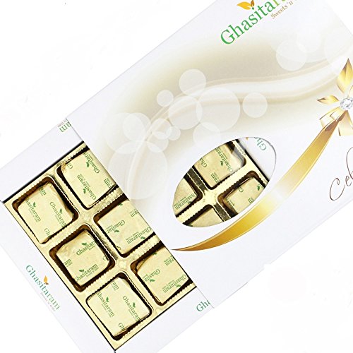 Ghasitaram Gifts Assorted Chocolates 12 pcs White Box-200gms von Ghasitaram Gifts