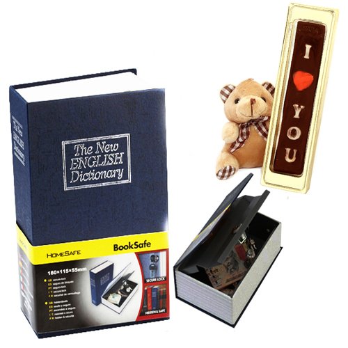 Ghasitaram Gifts - Book Safe with Teddy and Chocolate von Ghasitaram Gifts