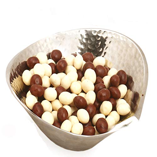 Ghasitaram Gifts Chocolate - Silver Aluminium Nutties Bowl von Ghasitaram Gifts