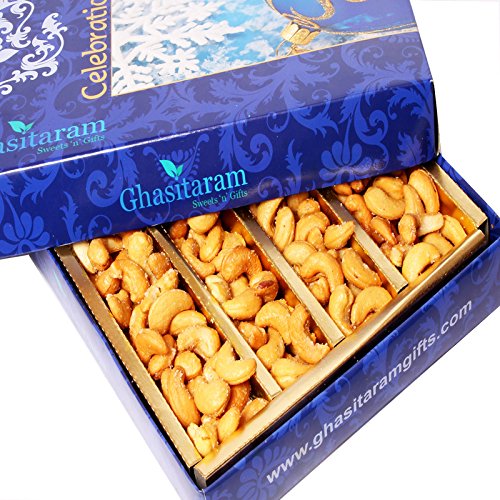 Ghasitaram Gifts Desi Ghee Fried Salted Cashews 200 GMS von Ghasitaram Gifts