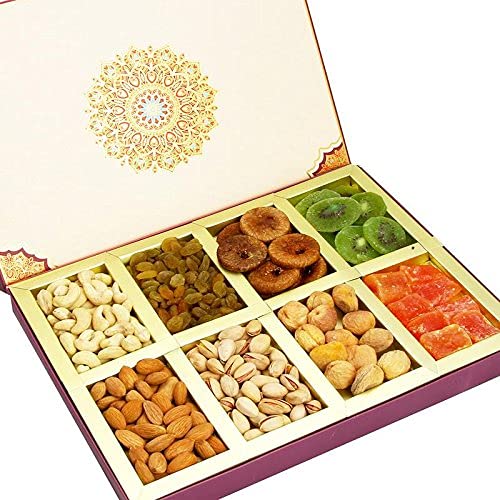 Ghasitaram Gifts Diwali Dryfruits Fusion 8 Part Assorted Dryfruit Box von Ghasitaram Gifts