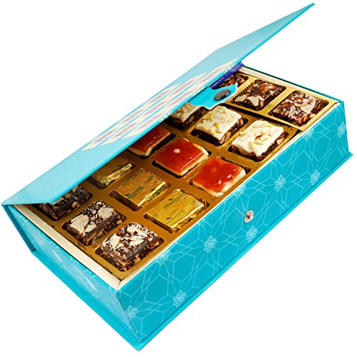 Ghasitaram Gifts Diwali Gifts Blue Rectangular Box of Assorted Bites 15 pcs von Ghasitaram Gifts