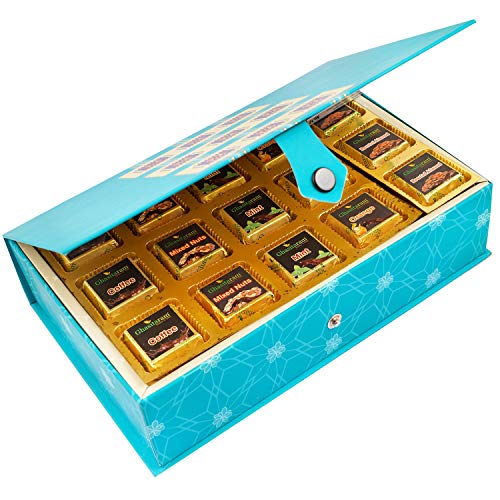 Ghasitaram Gifts Diwali Gifts Blue Rectangular Box of Assorted Chocolates 15 pcs von Ghasitaram Gifts