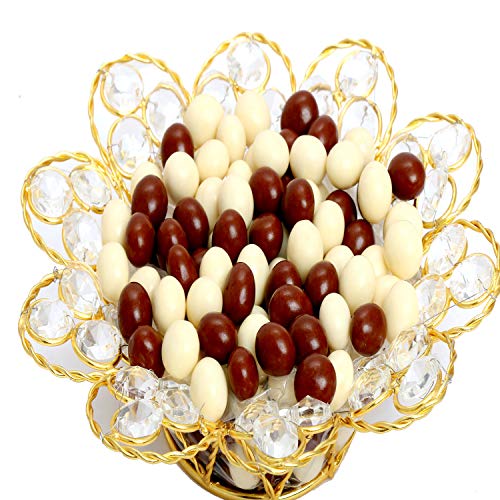 Ghasitaram Gifts Diwali Gifts Diwali Chocolate - Gold Crystal Nutties Bowl von Ghasitaram Gifts