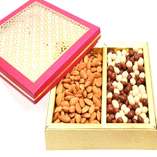 Ghasitaram Gifts Diwali Gifts Diwali Chocolate Hamper - Carving Box with Nutties and Almonds Ghasitaram Gifts Diwali Gifts Diwali Chocolate Hamper - Carving Box with Nutties and Almonds von Ghasitaram Gifts