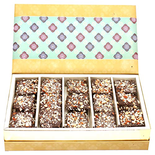 Ghasitaram Gifts Diwali Gifts Diwali Chocolates - 5 Part Print English Brittles Chocolates Box von Ghasitaram Gifts