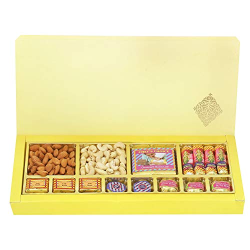 Ghasitaram Gifts Diwali Gifts Diwali Chocolates - Classic Almonds Cashews Chocolate Cracker Box von Ghasitaram Gifts