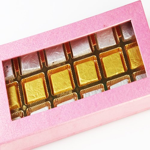 Ghasitaram Gifts Diwali Gifts Diwali Chocolates - Diwali Chocolate-Pink Assorted Chocolate Box von Ghasitaram Gifts