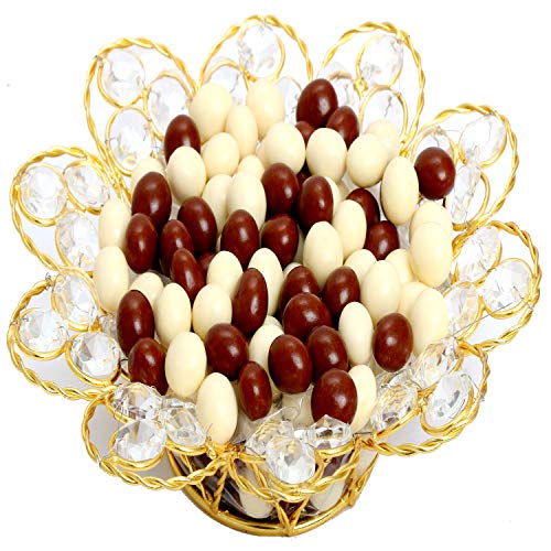 Ghasitaram Gifts Diwali Gifts Diwali Chocolates - Gold Crystal Nutties Bowl von Ghasitaram Gifts