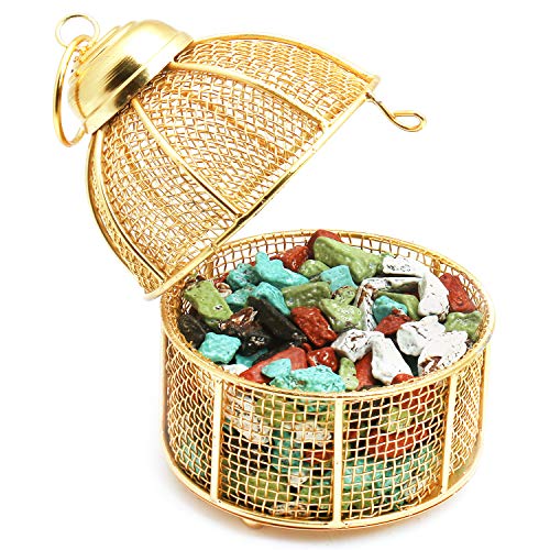 Ghasitaram Gifts Diwali Gifts Diwali Chocolates - Golden Cage with Stone Chocolates von Ghasitaram Gifts