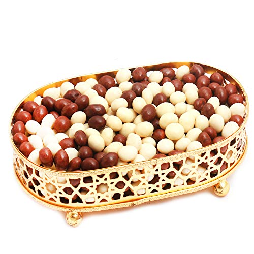 Ghasitaram Gifts Diwali Gifts Diwali Chocolates - Golden Small Metal Tray Filled with Nutties Ghasitaram Gifts Diwali Gifts Diwali Chocolates - Golden Small Metal Tray Filled with Nutties von Ghasitaram Gifts
