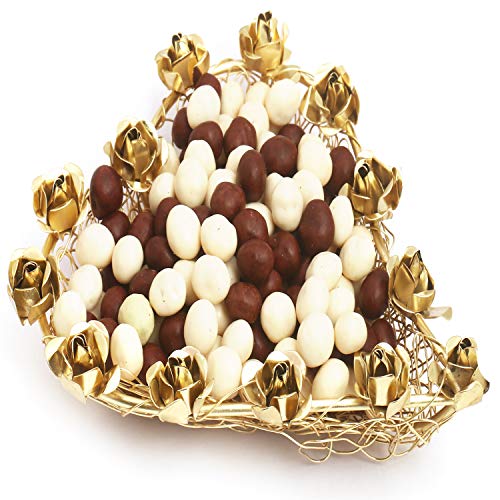 Ghasitaram Gifts Diwali Gifts Diwali Chocolates - Mesh Heart Nutties Tray von Ghasitaram Gifts