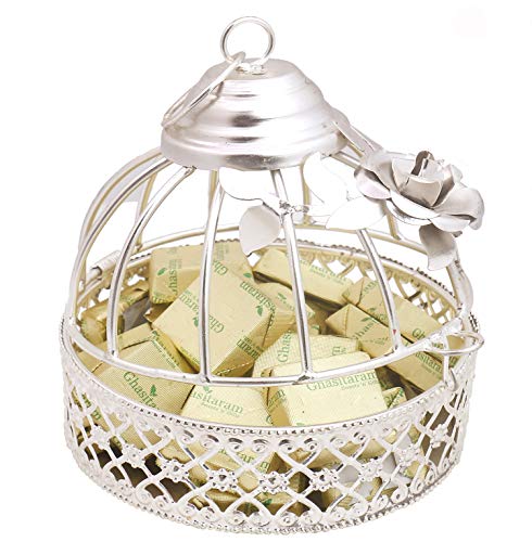 Ghasitaram Gifts Diwali Gifts Diwali Chocolates - Silver Chocolate Cage von Ghasitaram Gifts